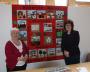 Sarah Boyack and Muriel Adam (left) with quilt